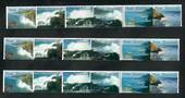 NEW ZEALAND 2002 Scenic Coastlines. Strip of 6. - 51060 - UHM