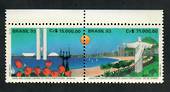 BRAZIL 1993 Union of Portuguese Speaking Capitals. Joined pair. - 51080 - UHM