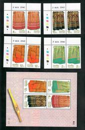 THAILAND 1999 Heritage Conservation. Set of 4 and miniature sheet. - 51123 - UHM