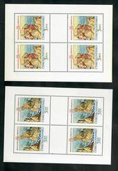 CZECHOSLOVAKIA 1976 Bratislava Tapestries. Third series. Set of 2 in sheets of 4. - 51141 - UHM