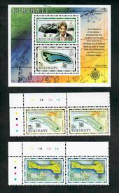 KIRIBATI 1999 20th Anniversary of of Independence. Set of 4 and miniature sheet. - 51170 - UHM