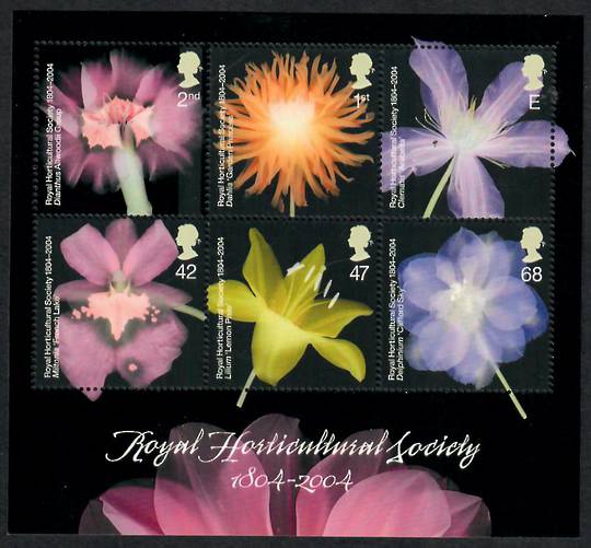 GREAT BRITAIN 2004 Royal Horticultural Society. Miniature sheet. - 51436 - UHM