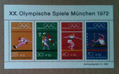 WEST GERMANY 1972 Olympics Seventh series. Miniature sheet. - 51764 - UHM