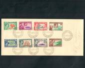 PITCAIRN ISLANDS 1940 Geo 6th Definitives. Set of 8 on first day cover 15/10/1940. - 51985 - FDC