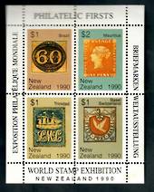 NEW ZEALAND 1990 World Stamp Exhibition. Zurich Canton miniature sheet. - 52006 - UHM