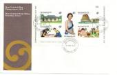 NEW ZEALAND 1974 New Zealand Day. Miniature sheet on first day cover. - 520524 - FDC