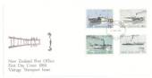 NEW ZEALAND 1984 Vintage Ships. Set of 4 on first day cover. - 520739 - FDC
