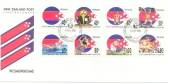 NEW ZEALAND 1989 Commonwealth Games. Set of 8 on first day cover. - 520907 - FDC