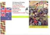 NEW ZEALAND 1990 Treaty of Waitangi. Miniature sheet on first day cover. - 520920 - FDC