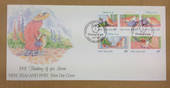 NEW ZEALAND 1991 Thinking of You 45c values. Booklet Pane on first day cover. - 521003 - FDC