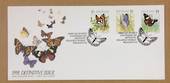 NEW ZEALAND 1991 Butterflies Definitives. Set of 3 on first day cover. - 521020 - FDC