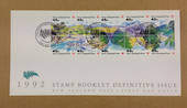 NEW ZEALAND 1992 Scenery Booklet. Block of 10 on first day cover. - 521057 - FDC