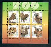 ESTONIA 1997 Captive Breeding Programmes at Tallinn Zoo. Sheetlet of 6. - 52111 - UHM