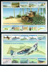 KIRIBATI 1993 50th New Zealand Battle of Tarawa. Two sheetlets of 10 in each. Complete. - 52125 - UHM