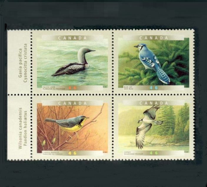 CANADA 2000 Birds. Fifth series. Block of 4. - 52136 - UHM