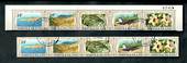 NORFOLK ISLAND 1982 Philip and Nepean Islands. Set of 10 in strips. - 52147 - VFU