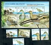 PITCAIRN ISLANDS 2004 Bristle Thighed Curlew. Set of 5 and miniature sheet. - 52190 - UHM