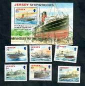 JERSEY 2011 Shipwrecks	 Set of 6 and miniature sheet. - 52194 - UHM