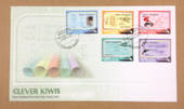 NEW ZEALAND 2007 Clever Kiwis. Set of 5 on first day cover. - 522136 - FDC