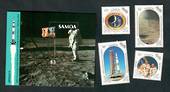 SAMOA 1989 20th Anniversary of the First Manned Moon Landing. Set of 4 and miniature sheet. - 52304 - UHM