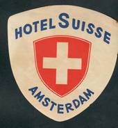 Hotel Luggage Label Hotel Suisse Amsterdam. - 52313 -