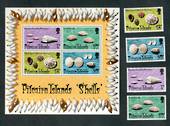 PITCAIRN ISLANDS 1974 Shells. Set of 4 and miniature sheet. - 52320 - UHM