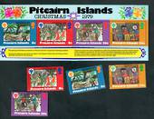 PITCAIRN ISLANDS 1979 Christmas. Set of 4 and miniature sheet. - 52325 - UHM