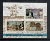 COOK ISLANDS 1978 Bicentenary of the Discovery of Hawaii. Set of 3. - 52330 - UHM