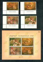 THAILAND 1998 Visakhapuja Day. Set of 4 and miniature sheet. - 52347 - UHM