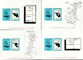 NEW ZEALAND 1988 Auckland Islands Local Mail. 4 miniature sheets all imperforate. - 52356 - UHM