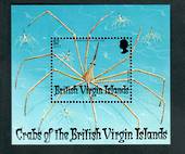 BRITISH VIRGIN ISLANDS 1997 Crabs. Miniature sheet. - 52375 - UHM