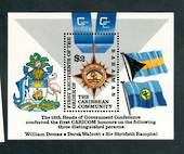 BAHAMAS 1994 First Recipients of the Caribbean Community Order. Miniature sheet. - 52377 - UHM