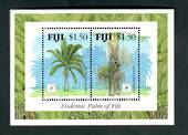 FIJI 1994 Singpex '94 International Stamp Exhibition. Miniature sheet. Palm Trees. - 52395 - UHM