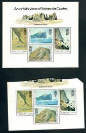 TRISTAN DA CUNHA 1980 Painting by Roland Svensson. Third series. Set of 4 and miniature sheet. - 52403 - UHM