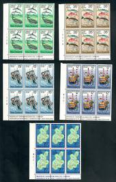 NEW ZEALAND 1978 Sea Resources. Set of 6 in plate blocks of 6. - 52405 - UHM