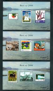NEW ZEALAND 2006 Best of 2006. Set of 3 miniature sheets. - 52456 - UHM