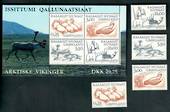 GREENLAND 2000 Vikings. Second series. Set of 4 and miniature sheet. - 52477 - UHM