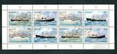 ICELAND 1995 Mail Ships. Sheetlet of 8. - 52479 - VFU