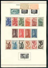 FRENCH EQUATORIAL AFRICA 1947 Definitives. Set of 22. Three values are used. Priced accordingly. - 52488 - Mint