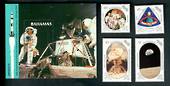 BAHAMAS 1989 20th Anniversary of the First Manned Moon Landing. Set of 4 and miniature sheet. - 52491 - UHM