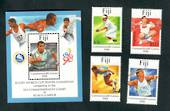 FIJI 1998 Commonwealth Games. Set of 4 and miniature sheet. - 52492 - UHM
