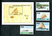 FIJI 1998 Maritime Past and Present. First series. Set of 4 and miniature sheet. - 52493 - UHM