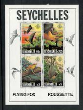 SEYCHELLES 1982 Flying Fox. Miniature sheet. - 52495 - LHM