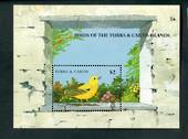 TURKS & CAICOS ISLANDS 1990 Birds. First series. Miniature sheet. Yellow Warbler. - 52498 - UHM
