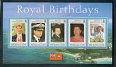 BERMUDA 2000 Royal Birthdays. Miniature sheet. - 52499 - UHM