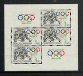 CZECHOSLOVAKIA 1984 Winter Olympics. Miniature sheet. - 52517 - UHM