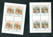 CZECHOSLOVAKIA 1975 Bratislava Tapestries. Second series. Set of 2 in sheetlets of 4. - 52524 - UHM