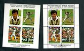 NEW ZEALAND 1988 World Record by Richard Hadlee. Two miniature sheets. One imperf and one perf. - 52563 - UHM