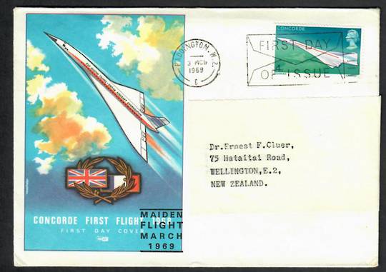 GREAT BRITAIN 1969 First Flight of the Concord on illustrated first day cover. - 530102 - FDC