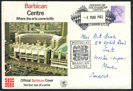GREAT BRITAIN 1982 Barbican Centre. Special Postmark on illustrated cover. - 530218 - PostalHist